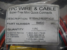 Load image into Gallery viewer, TPC Wire &amp; Cable 84600 Rev H 5P female Receptacle Super-Trex New In Bag
