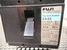 Load image into Gallery viewer, Fuji Electric EA33 Auto Breaker 30A AC220V 2.5kA 3 Pole Used With Warranty
