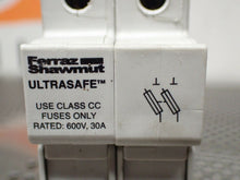 Load image into Gallery viewer, Gould ULTRASAFE USCC2 Dual Fuse Holder 30A 600V Rail Mount Used With Warranty
