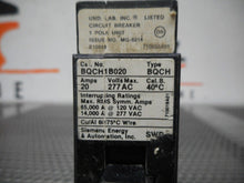 Load image into Gallery viewer, Siemens BQCH1B020 Type BQCH 20A  Circuit Breakers 277VAC Used Warranty (4 Lot)
