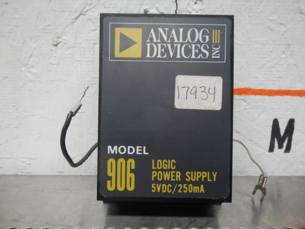 Analog Devices Model 906 Logic Power Supply 5VDC 250mA Used With Warranty