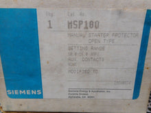 Load image into Gallery viewer, Siemens MSP100 Manual Starter Protector 10.0-16.0Amp Range New In Box
