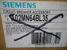 Load image into Gallery viewer, Siemens A02MN64BL35 Ser A Alarm Switch (2) Auxiliary Switches Used Nice Shape
