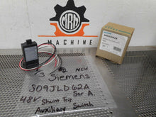 Load image into Gallery viewer, Siemens S09JLD62A Ser A MCCB Shunt Trip W/ Auxiliary Switch 48VDC New In Box
