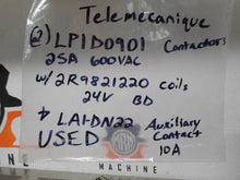 Load image into Gallery viewer, Telemecanique LP1D0901 Contactors 20A 600VAC 24V Coils &amp; LA1-DN22 (Lot of 2)

