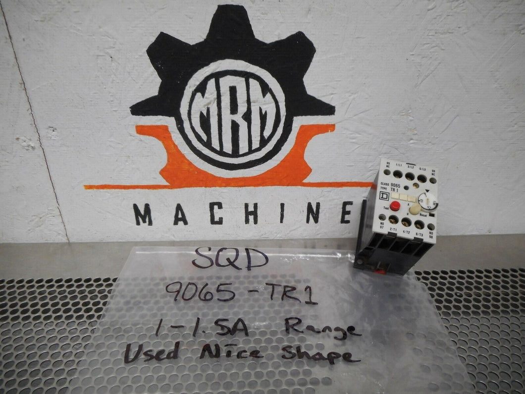 Square D 9065-TR1 Overload Relay 1-1.5A Range Used With Warranty