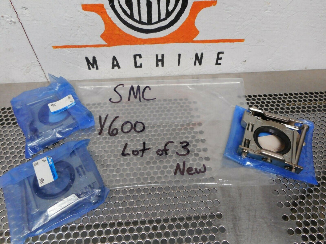 SMC Y600 Pneumatic Spacer Attachment New (Lot of 3) Fast Free Shipping