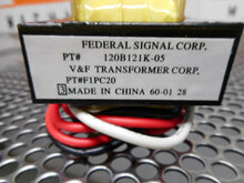 Load image into Gallery viewer, Federal Signal K120B121K-05 Transformer 120V New Old Stock
