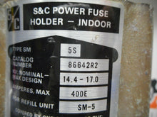 Load image into Gallery viewer, S&amp;C Electric Company 86642R2 Type SM 5S Indoor Power Fuse Holder 400E Amp Used
