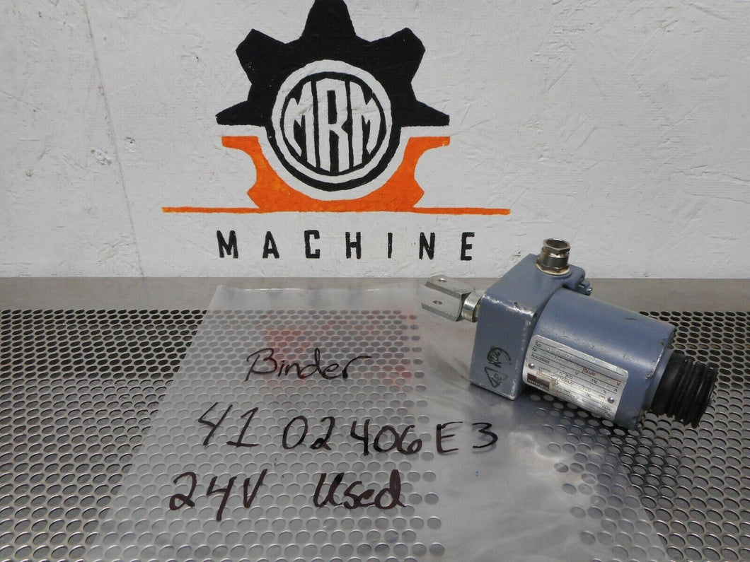 Binder 70036202/114 Type 41 02406E3 24V Motor Used With Warranty