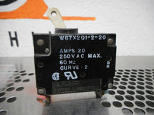 Load image into Gallery viewer, AMF Potter &amp; Brumfield W67X2Q1-2-20 Circuit Breaker 20A 250V 60Hz Used Warranty
