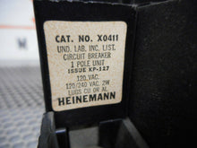 Load image into Gallery viewer, Heinemann Electric 2X0411 20A Circuit Breakers 120/240VAC 1 Pole Used (Lot of 2)
