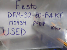 Load image into Gallery viewer, FESTO DFM-32-80-P-A-KF 170934 P908 Guided Drive Cylinder Used With Warranty

