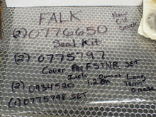 Load image into Gallery viewer, FALK (2) 0776650 Seal Kits (2) 0775797 Cover FSTNER Set (2) 0934520 1.2oz Grease
