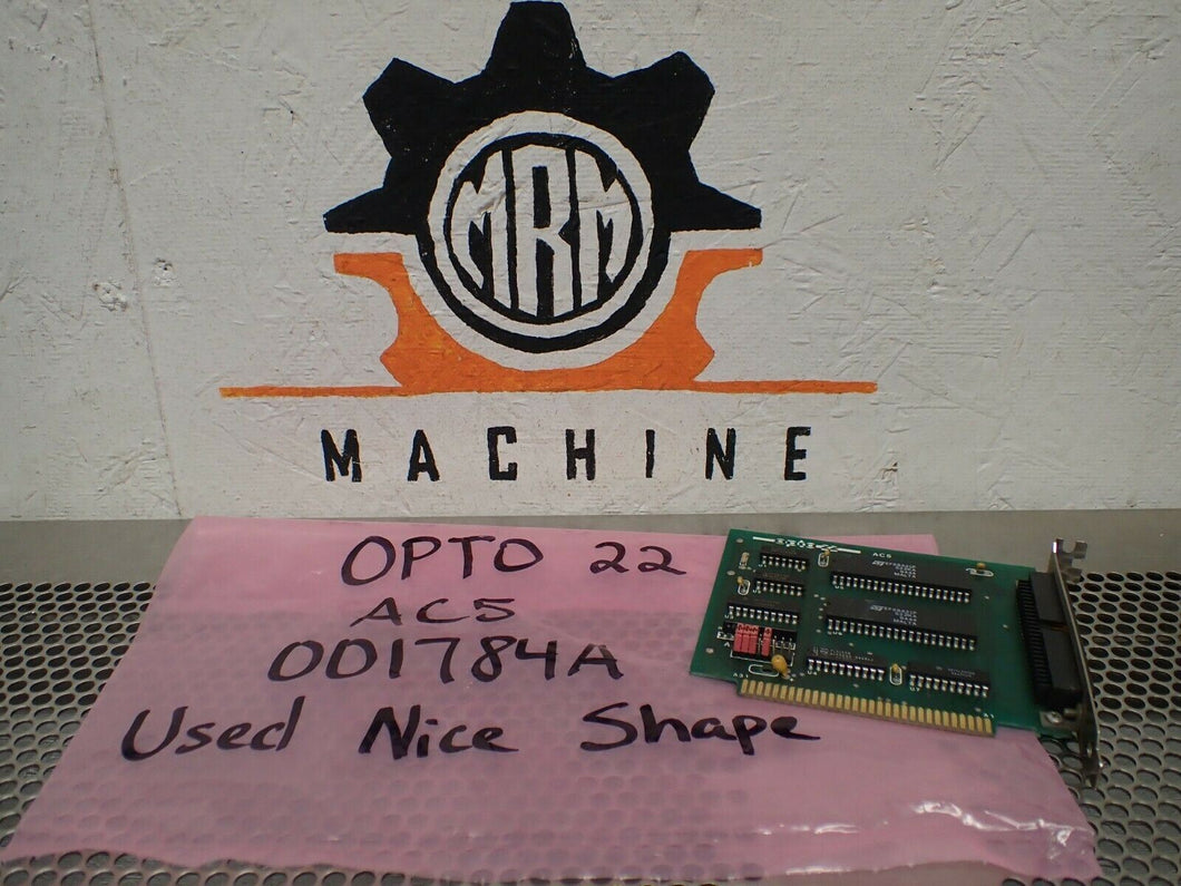 OPTO 22 AC5 001784A Interface Card Used With Warranty