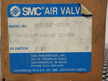 Load image into Gallery viewer, SMC NVS 3125-0210D Air Valve 220/50 240/60 .20A New Fast Free Shipping
