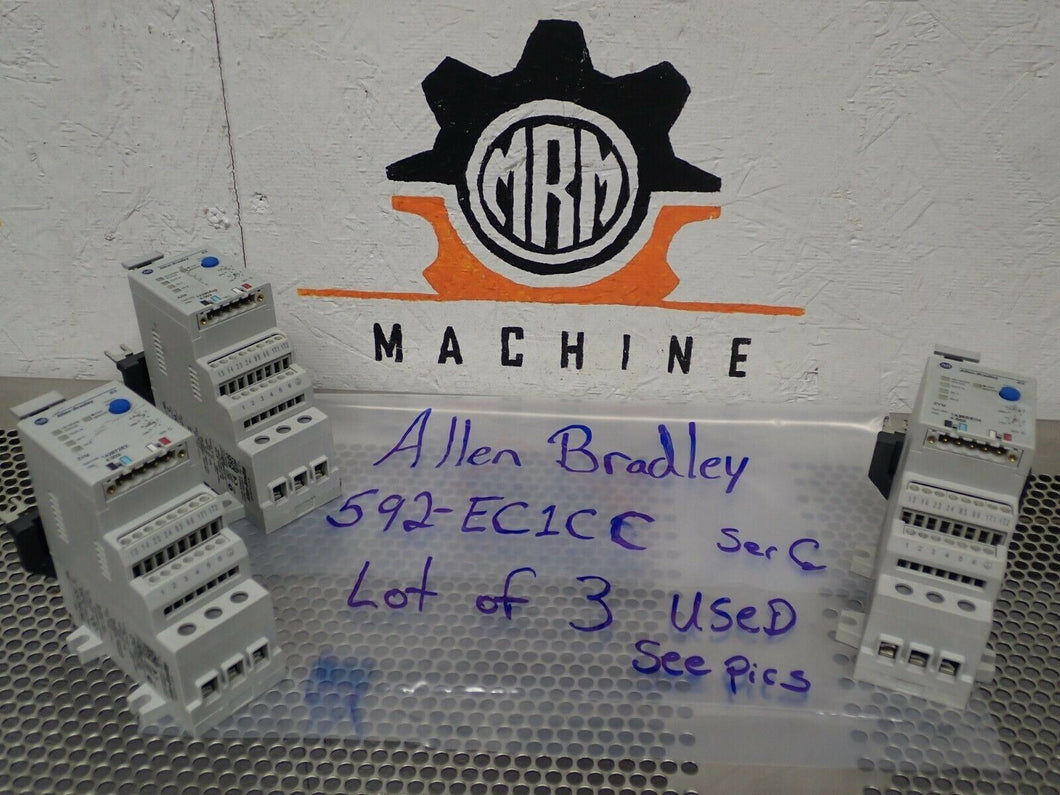 Allen Bradley 592-EC1CC Ser C Solid State Overload Relays 5-25A Range (Lot of 3)