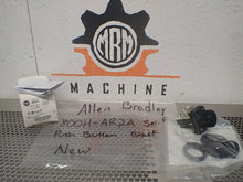 Load image into Gallery viewer, Allen Bradley 800H-AR2A Ser F Push Button Bootless Flush Head Black Cap NEW
