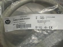 Load image into Gallery viewer, Allen Bradley 1492-CABLE025Y Ser E 2.5m Long Pre-Wired Cables New (Lot of 2)
