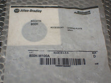 Load image into Gallery viewer, Allen Bradley 800H-W100A Ser D Legend Plates Gray New Old Stock (Lot of 5)
