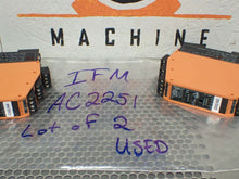 Load image into Gallery viewer, IFM AC2251 S-7.0.E Interface Control Modules 200mA Used With Warranty (Lot of 2)
