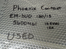 Load image into Gallery viewer, Phoenix Contact EM-DUO 120/15 5600461 Dual Socket 15A 125VAC
