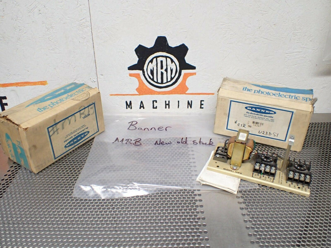 Banner 16347 MRB Photoelectric Chassis Base New OId Stock (Lot of 2)