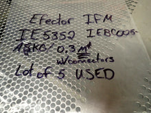 Load image into Gallery viewer, IFM Efector IE352 IEBC005-ASKG/0.3M/US Proximity Sensors &amp; Connectors (Lot of 5)
