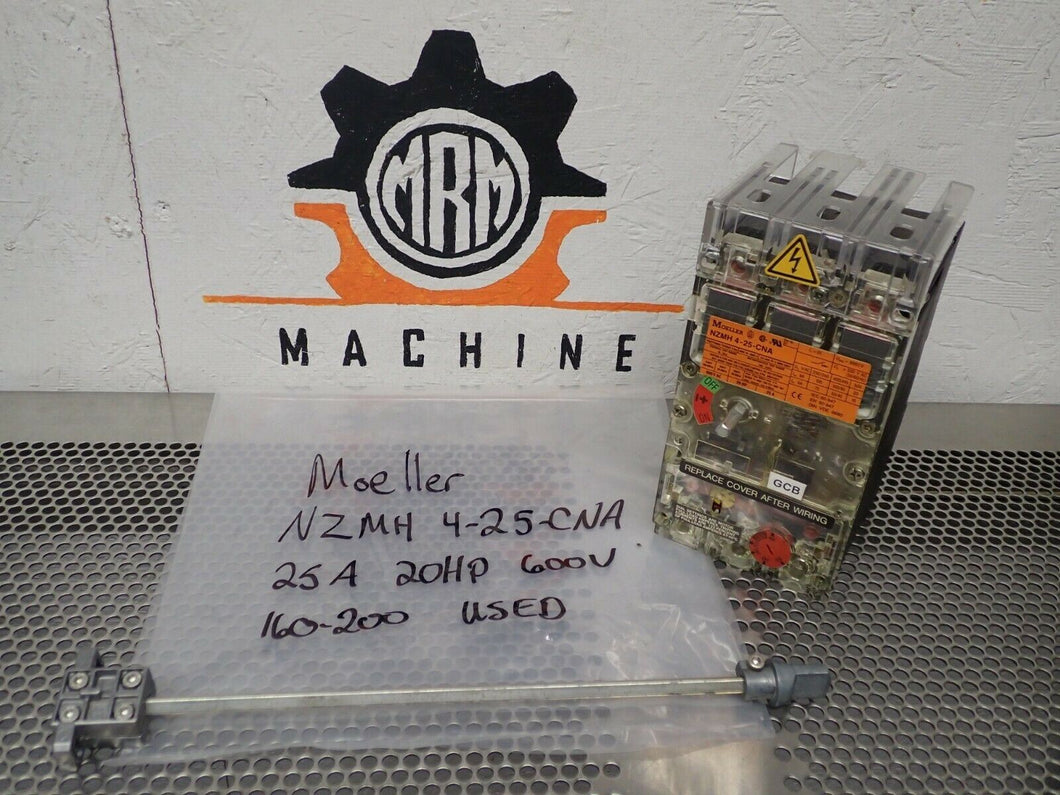 Moeller NZMH 4-25-CNA Circuit Breaker Switch 25A 600VAC 20HP Used With Warranty