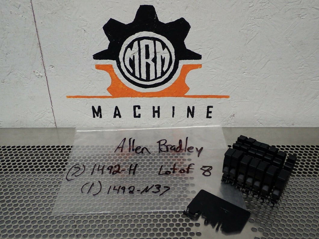 Allen Bradley (7) 1492-H Fuse Holders & (1) 1492-N37 End Barrier Used Warranty