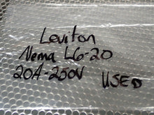 Load image into Gallery viewer, Leviton Nema L6-20 Turn &amp; Pull Plug 20A 250V Used With Warranty
