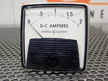 Load image into Gallery viewer, General Electric 50-152111LELE2 Panel Meter 0-2 DC Amperes New Old Stock
