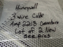 Load image into Gallery viewer, Honeywell 3 Wire Cable 36&quot; Long Amp 22-18 Connectors New Old Stock (Lot of 2)
