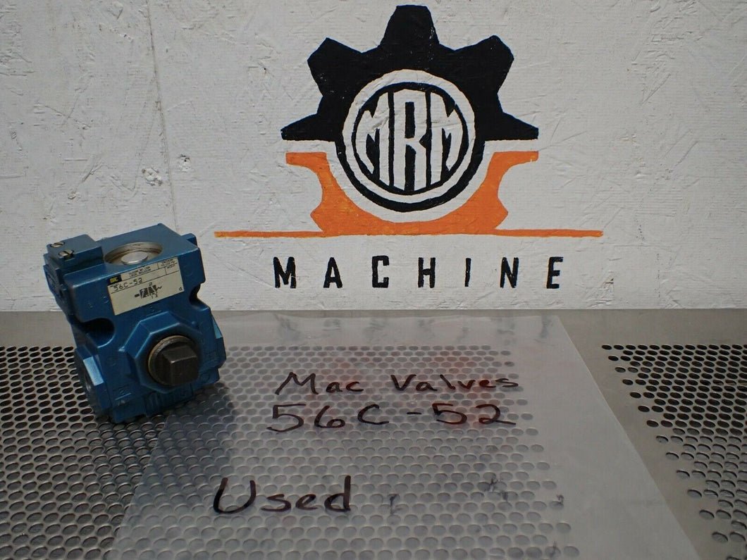 Mac Valves 56C-52 Air Valve Used With Warranty Fast Free Shipping