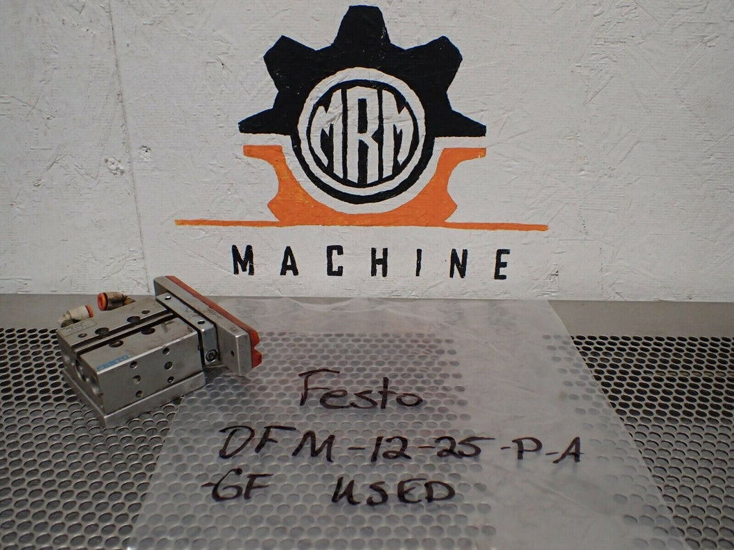 Festo DFM-12-25-P-A-GF Pneumatic Slide Cylinder Used With Warranty