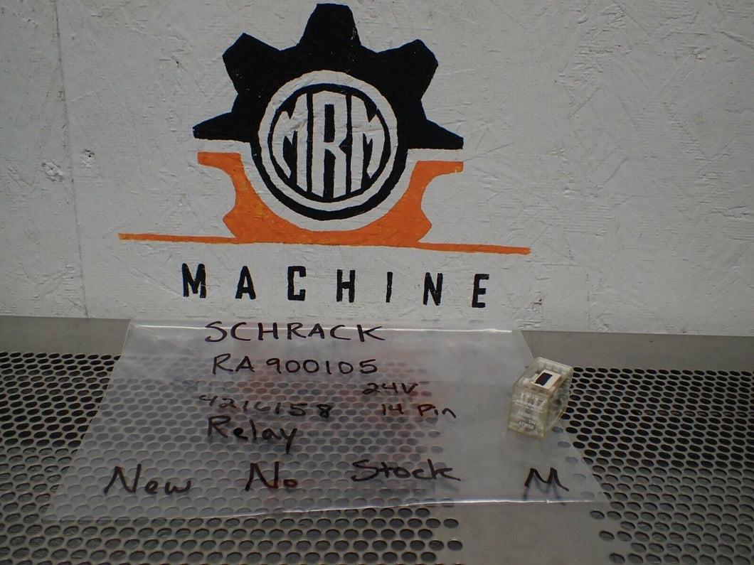 SCHRACK RA900105 24V 4216158 14Pin Relay New Old Stock No Box - MRM Machine