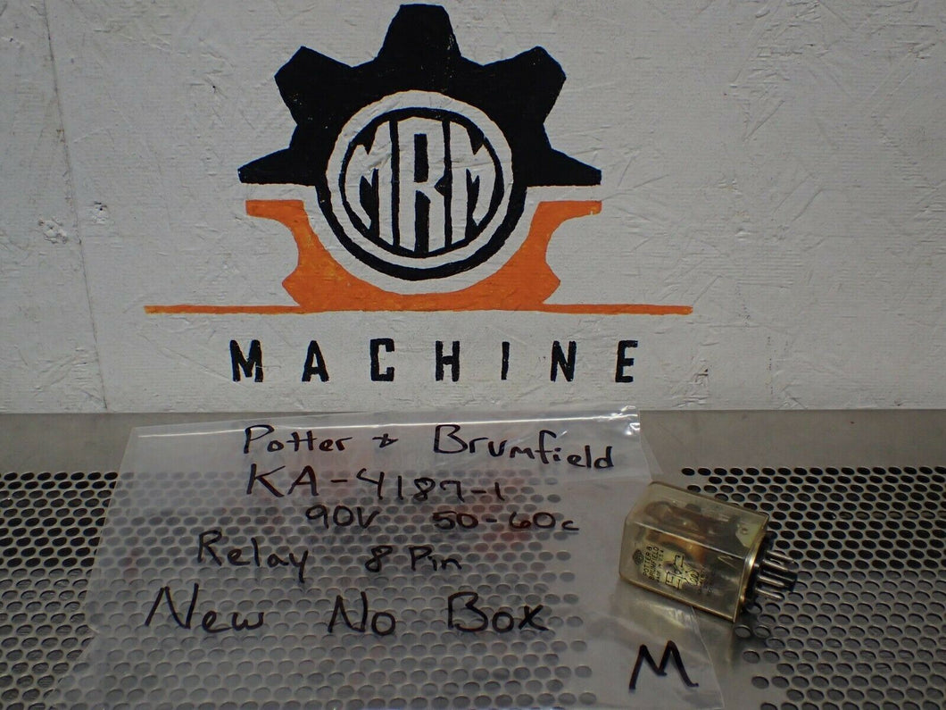 Potter & Brumfield KA-4187-1 90V 50-60C Relay 8 Pin New No Box