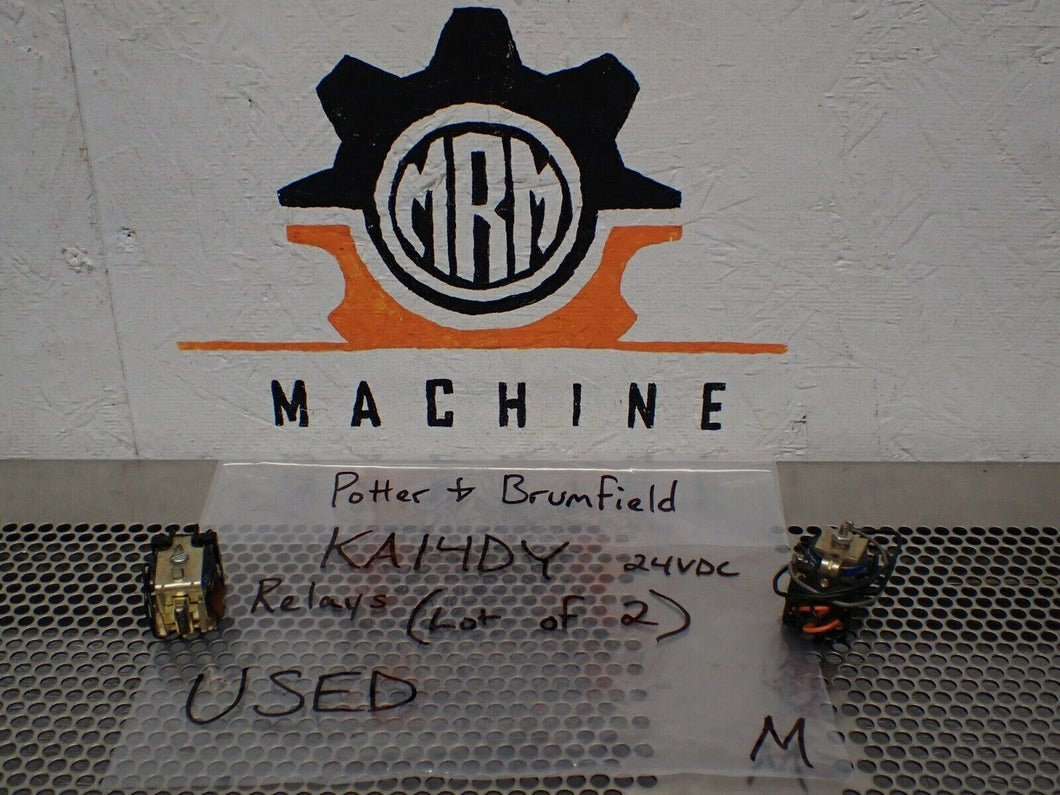 Potter & Brumfield KA14DY 24VDC Relays Used With Warranty (Lot of 2)
