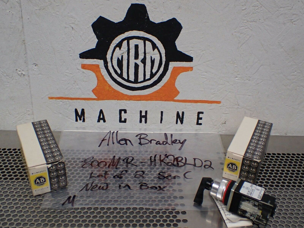 Allen Bradley 800MR-HK2BLD2 Ser C Selector Switches See Pics New (Lot of 2)