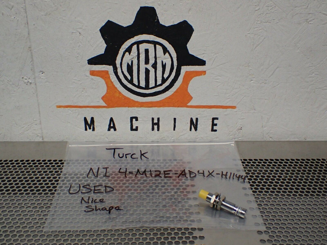 Turck NI4-M12E-AD4X-H1144 Proximity Sensor 4 Pin Connector Used With Warranty