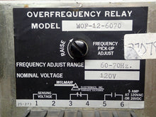 Load image into Gallery viewer, Wilmar WOF-12-6070 Overfrequency Relay 60-70Hz 120V Used W/ Warranty (Lot of 2)
