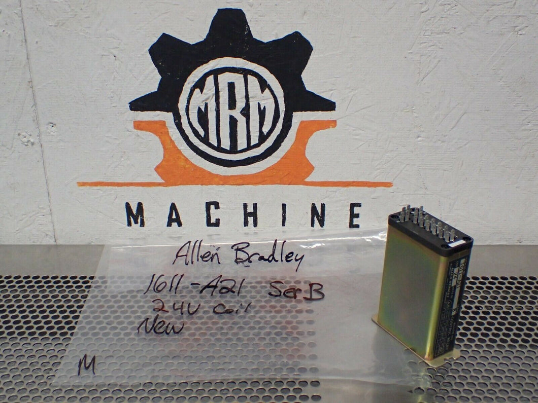 Allen Bradley 1611-A21 Ser B Control Relay 24VDC Coil New Old Stock