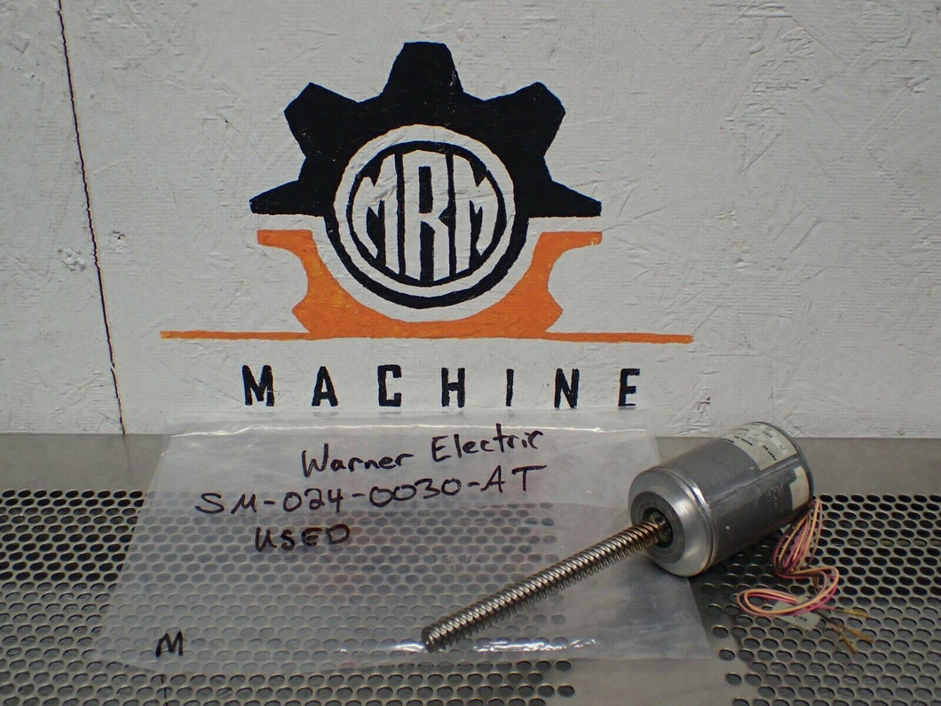 Warner Electric SM-024-0030-AT 402-635-122 24VDC Stepping Motor Used Warranty