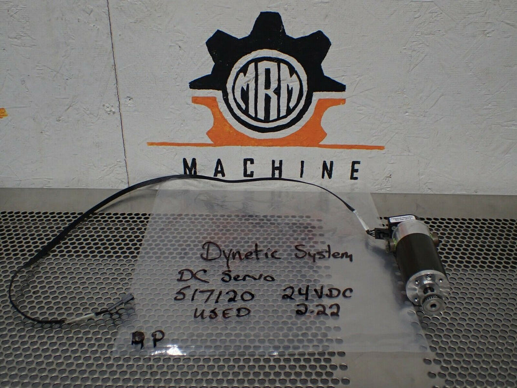 Dynetic System 517120 24VDC DC Servo Motor 2.22A & Optical Encoder E2-500-187-I