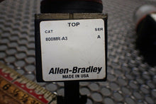 Load image into Gallery viewer, Allen Bradley (1) 800MR-A3 Ser A Orange &amp; (1) 800MR-B2 Ser A Black Pushbuttons
