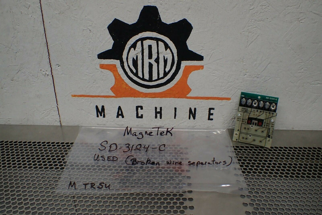 MagneTek SD-3124-C Resolver Board Assembly Used (Broken Wire Separators)