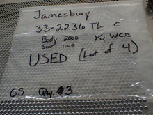 Load image into Gallery viewer, Jamesbury 33-2236TL C Ball Valves Body 2000 Seat 1000 1/4WCB Used (Lot of 4)
