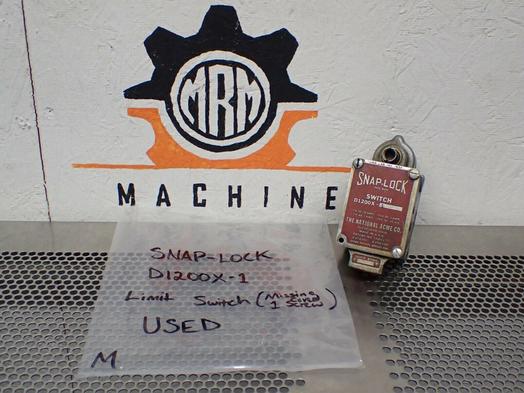 NAMCO SNAP-LOCK D1200X-1 Switch Used With Warranty See All Pictures