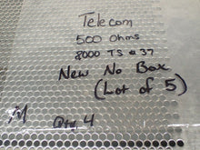 Load image into Gallery viewer, Telecom 500 Ohms 8,000 TS #37 Relays New No Box (Lot of 5) See All Pictures
