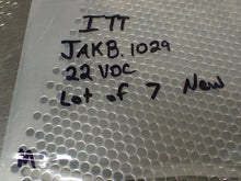 Load image into Gallery viewer, ITT JAKB.1029 22VDC Relays New No Box (Lot of 7) See All Pictures
